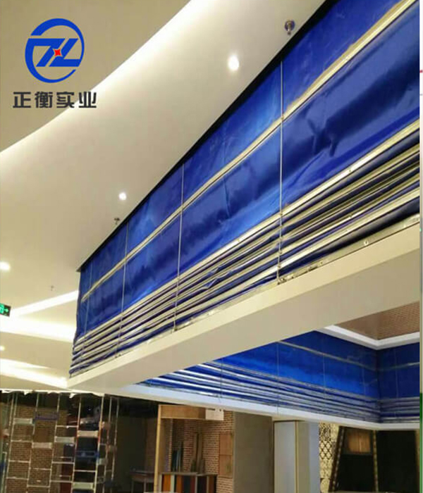 异型折叠提升式防火卷帘门